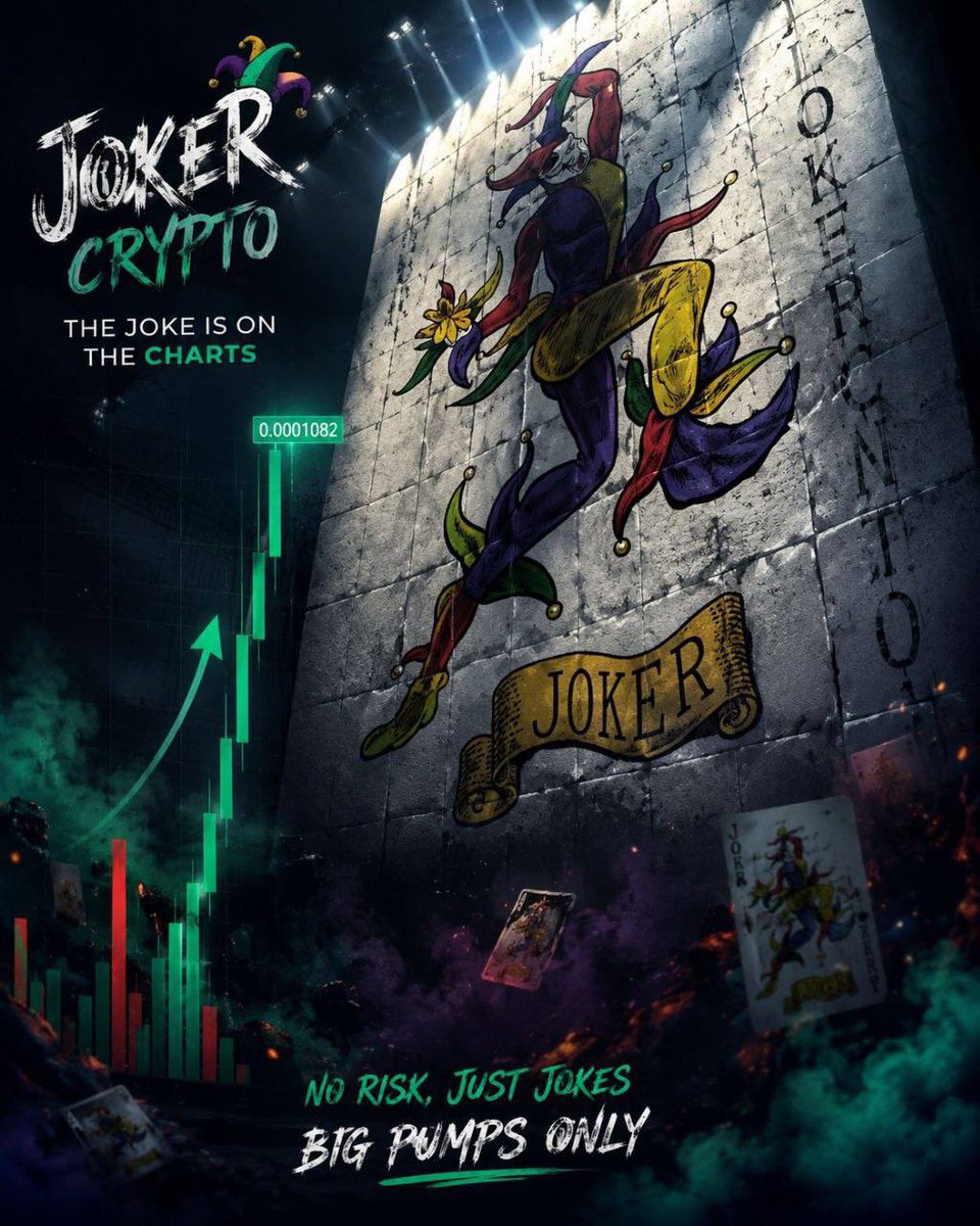 0nlyonevon's tweet photo. Brought $JOKERCRANK to your TL when it was sitting below $60k MC

Guess what??

It just hit an ATH of $100k and still moving up rapidly

@Weltsystem does buy backs get the tokens locked and continues building on WORLDCHAIN

Mark my words, this will run to millions and it’ll become the biggest ecosystem you’ve witnessed in the whole of Crypto

So do yourself a favor and tap into the circus, because the chaos has just begun🎪🃏