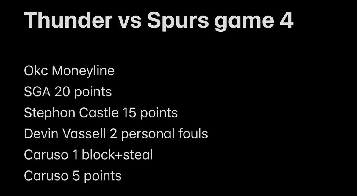 DreezyGreat's tweet photo. @BovadaOfficial @WhatsYaWager 

Can I get this added all into one parlay for tonight’s OKC vs Spurs game? https://t.co/Se2pD0ALLf
