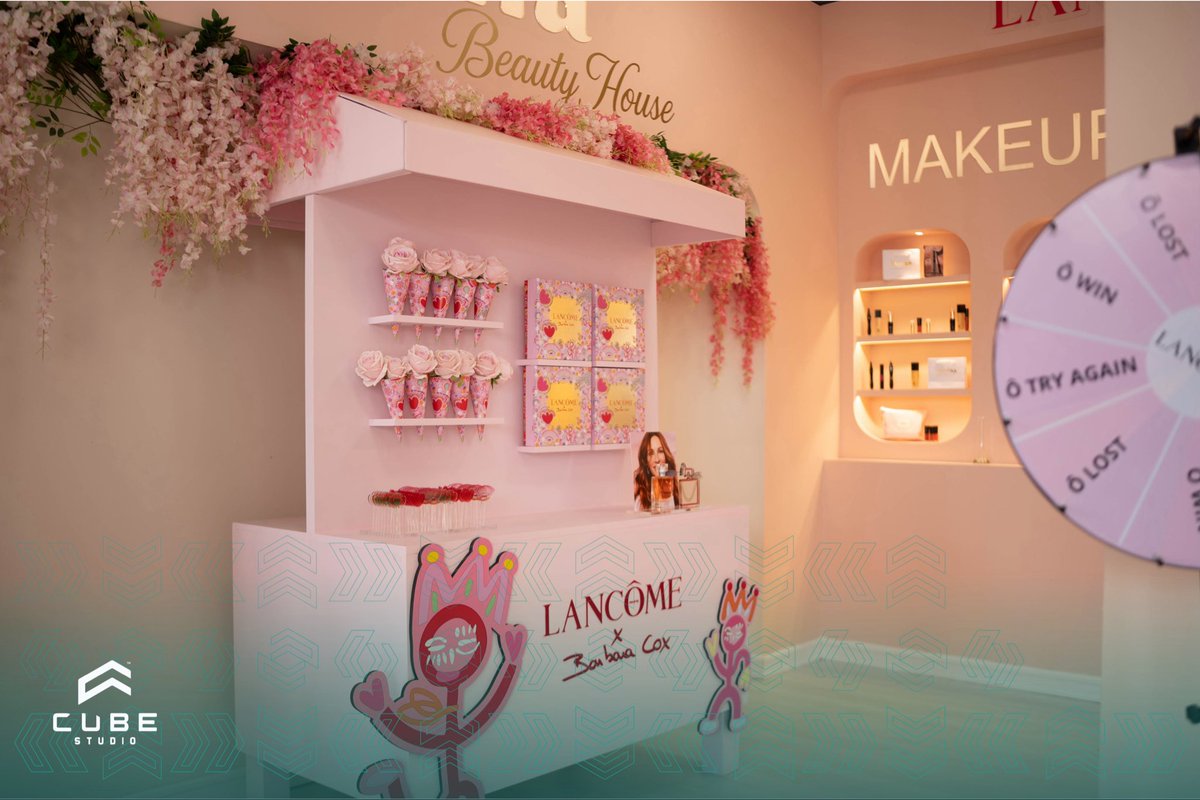 CubestudioB's tweet photo. تنظيم متكا��ل لفعالية Lancôme Beauty Days في مورينا بالعون – بنغازي 🎀✨

من الديكورات والتجهيزات، إلى التوثيق الاحترافي، والمنتجات التفاعلية، وصولاً إلى أسلوب تقديم راقٍ يعكس هوية العلامة بكل تفاصيلها.

#تنظيم_ايفنتات #lancome #BrandActivation #tripoli #benghazi https://t.co/ishkODDqPD