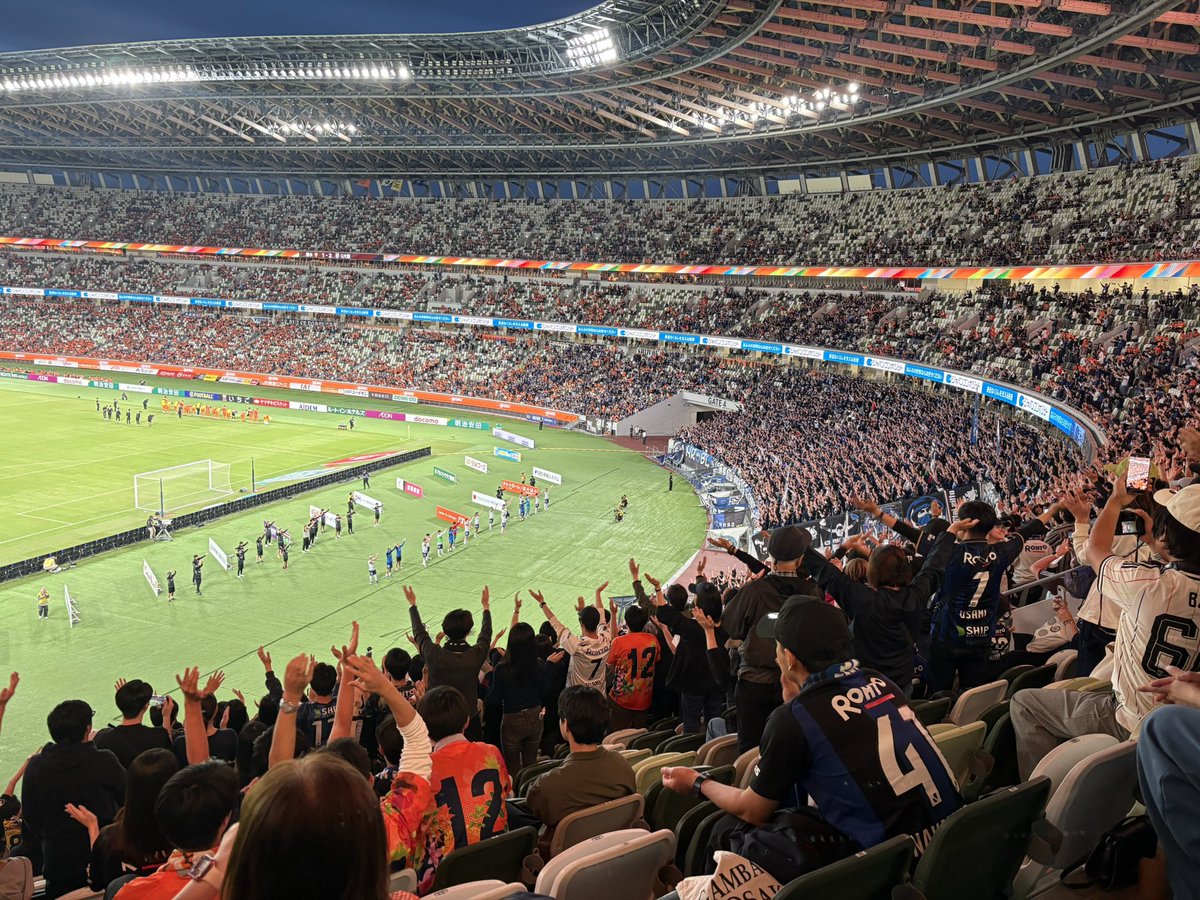 inter_YR's tweet photo. サッカー初観戦の方も楽しんでいただけたみたいです https://t.co/gNI0ODAtfg