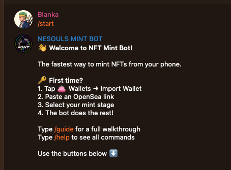 blankabtc's tweet photo. Mint bot is close.  

Hit some bugs last week, worked through them.   

Testing again this week.  

Worth keeping an eye on if you're in the community. https://t.co/ZDFA2tmf8c