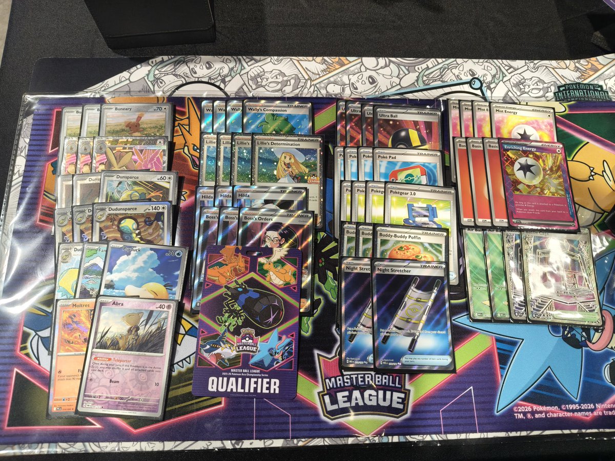 Lvin_7's tweet photo. 23rd &amp; 24th May 2026
Rank: 12th/600th+
Deck: Lopunny/Dundunspare

First MBL ever, didn't expect to go so far, once a blue moon thing. Will do better next year. Thank you @juno_ong for the deck idea and support. Congratulations to @13131an for getting to worlds. https://t.co/NqZm067A58