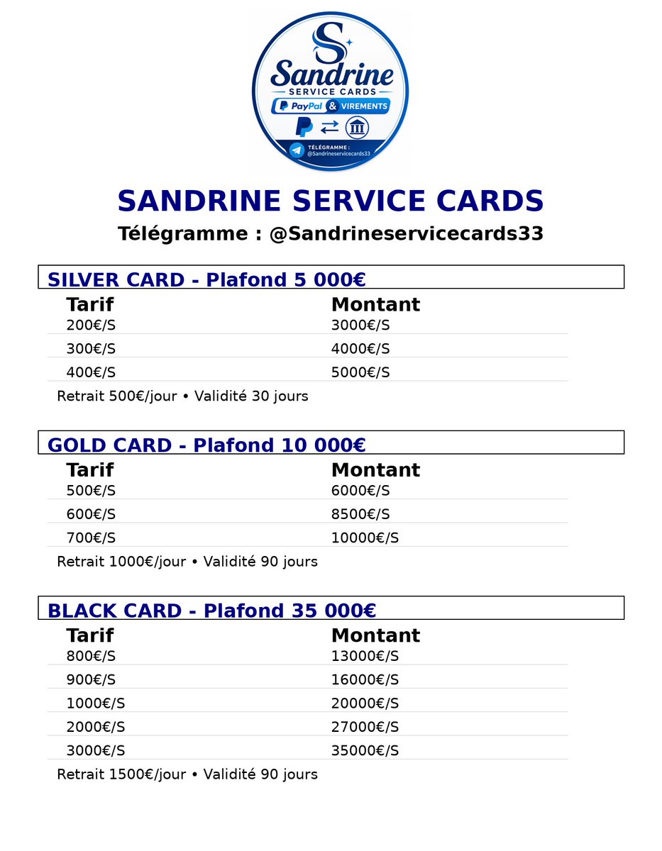 SandrineD33866's tweet photo. Les opportunités ne préviennent jamais deux fois.
Ceux qui hésitent regardent les autres avancer. 💸
📩 Intéressé ? Écris-moi.

💳 Cartes cloné disponibles
💸 PayPal disponible
🏦 Virements disponibles
Le reste se passe en privé. 📩
https://t.co/Hwybuz0ySg https://t.co/JPQkgMAek3