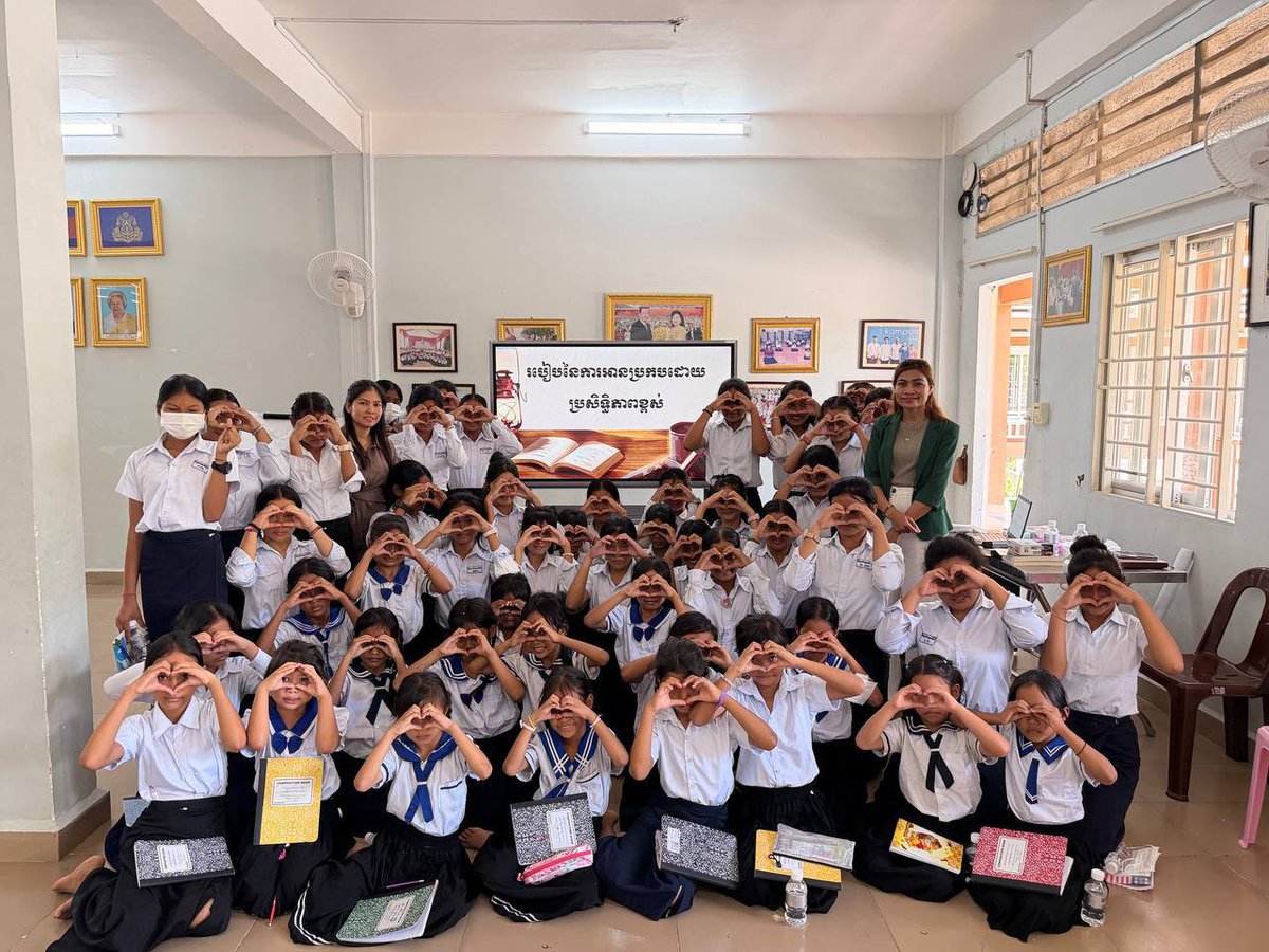 AFESIP's tweet photo. Our Education and Training Program organized a training session on “Effective Reading Strategies” for 48 undergraduate scholarship girls at the center. #Survivor  #Trafficking #Raped #Abused #Donate #AFESIP #SomalyMam https://t.co/GNsLes9ujc