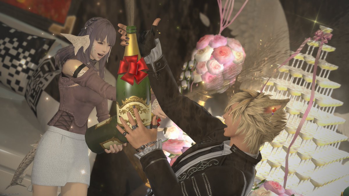 Askff14's tweet photo. 🍾🥂🍾お祝いシャンパン🍾🥂🍾

ドレスコード『夜の世界』🦋

イベント🏷️ #ノクターナルエフェクト 
ハウス🏷️ #アストリム家 

#FF14SS https://t.co/Gzd56OHeIF