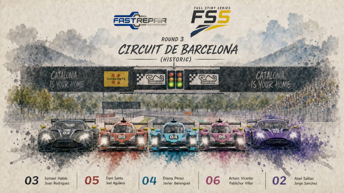 FastRepairMotor's tweet photo. Race day! 🇪🇸

Fin de semana movido para el equipo, hoy tenemos la tercera ronda de la @mml_racing FullStint Series en Barcelona!

Podéis seguir la carrera a través de este link: https://t.co/cGgSECj5pO

Suerte chicos! https://t.co/S5C8eIxl2w