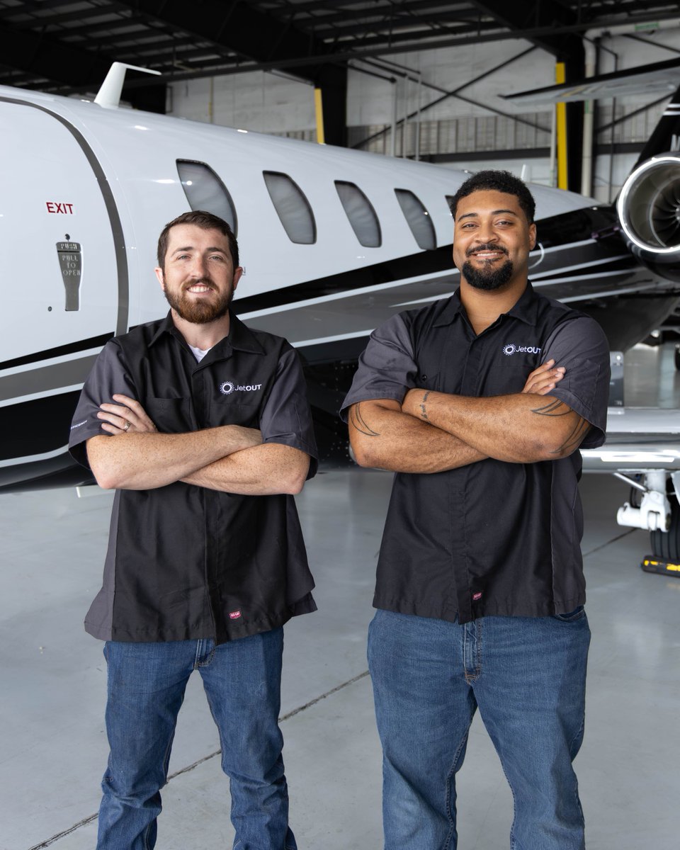 FlyJetOut's tweet photo. On Aviation Maintenance Technician Day, we recognize the people whose precision makes ours possible. Their work doesn’t show up in cabin details or departure times. It shows up in the consistency owners depend on, trip after trip. https://t.co/yepX1KCLvm