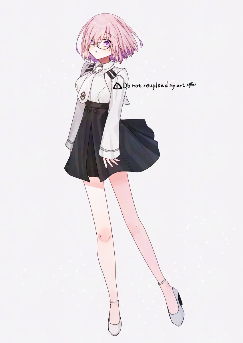 マシュ・キリエライト(Fate) 「自分の描く全身絵すき(熱い自画自賛)」|はるかっぱのイラスト