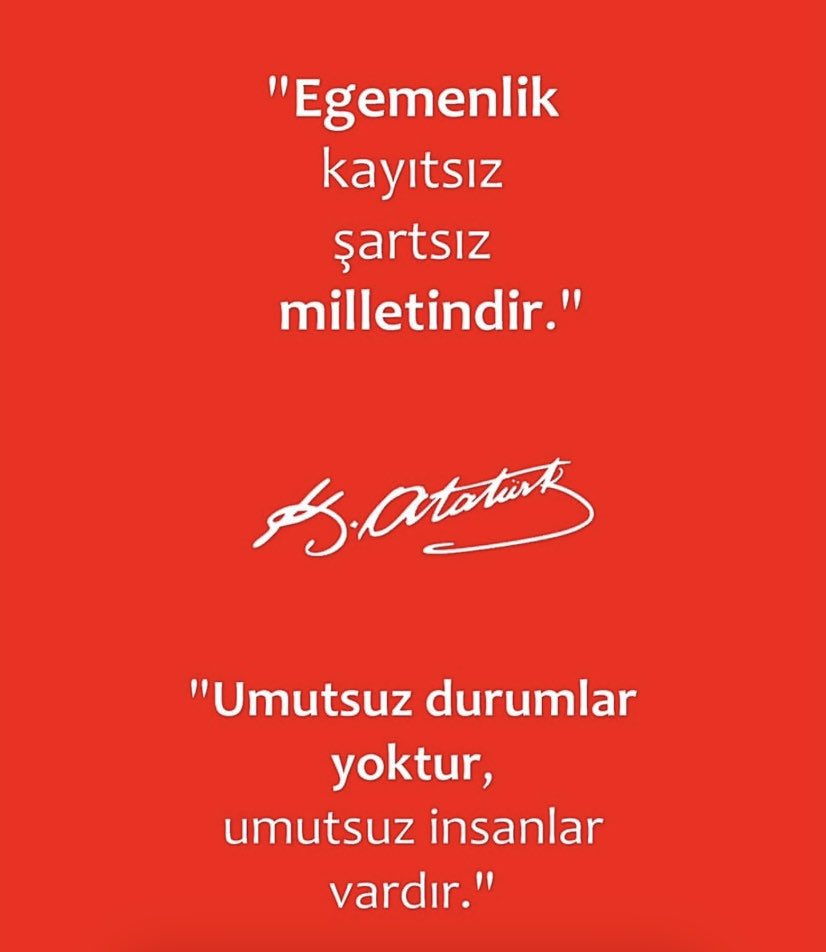 HamitMetin_'s tweet photo. “

Hayatı ve özgürlüğü için ölümü göze alan bir millet asla yenilmez. 

Mustafa Kemal ATATÜRK 

NE MUTLU TÜRK’ÜM DİYENE..✌️🇹🇷🇹🇷🇹🇷 https://t.co/QrqCpJ6Ygi