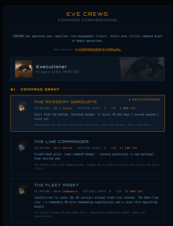 Freebooted's tweet photo. I've just posted an update summary of the last week's #EVECrews changelog on the EVE-O forum thread.

Highlights include:

 - Decision Impact Panel
 - Commissioning Screen Rebuild
 - Recruitment Hub Redesign
 - Crew &amp; Bridge Tab Polish

#eveonline

 https://t.co/KZAFPnU80R https://t.co/7feeH1Kks8