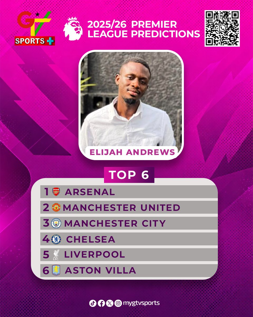 mygtvsports's tweet photo. Receipts for Top 6 predictions:Premier League
Back in March, Chelsea fans were confident they'll make it to Europe. Time and Chance has drawn the line between the Clubs.
#GTVSports #PremCut https://t.co/cXcMBi6ze5