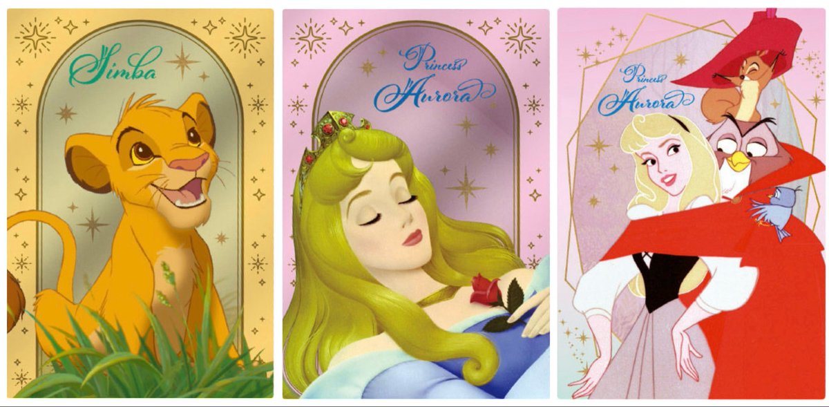db59yuri's tweet photo. 【交換】 ディズニー キャラクター ウエハース

譲)画像1枚目
求)オーロラ姫・シンバ(画像2枚目)

郵送にて交換希望です。
よろしくお願いいたします！ https://t.co/Hbp1reMW9r