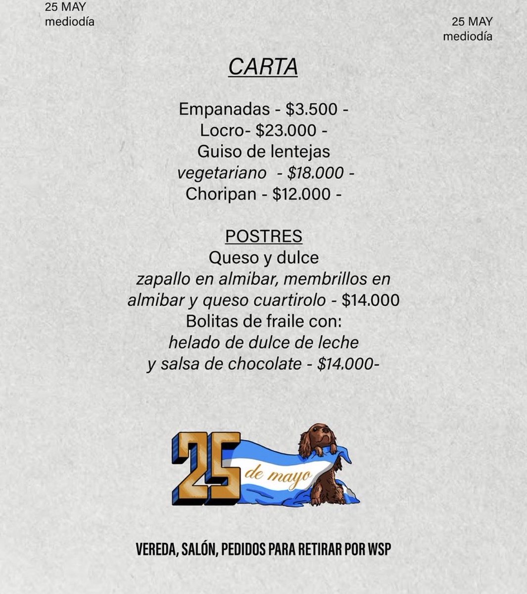 Ailendeb's tweet photo. @fmendiguren En 4 perros sacamos la parri a la vereda, choris, locro, empanadas y berlinesas con helado 🇦🇷🇦🇷🇦🇷🇦🇷 https://t.co/JZHzQLBr0b