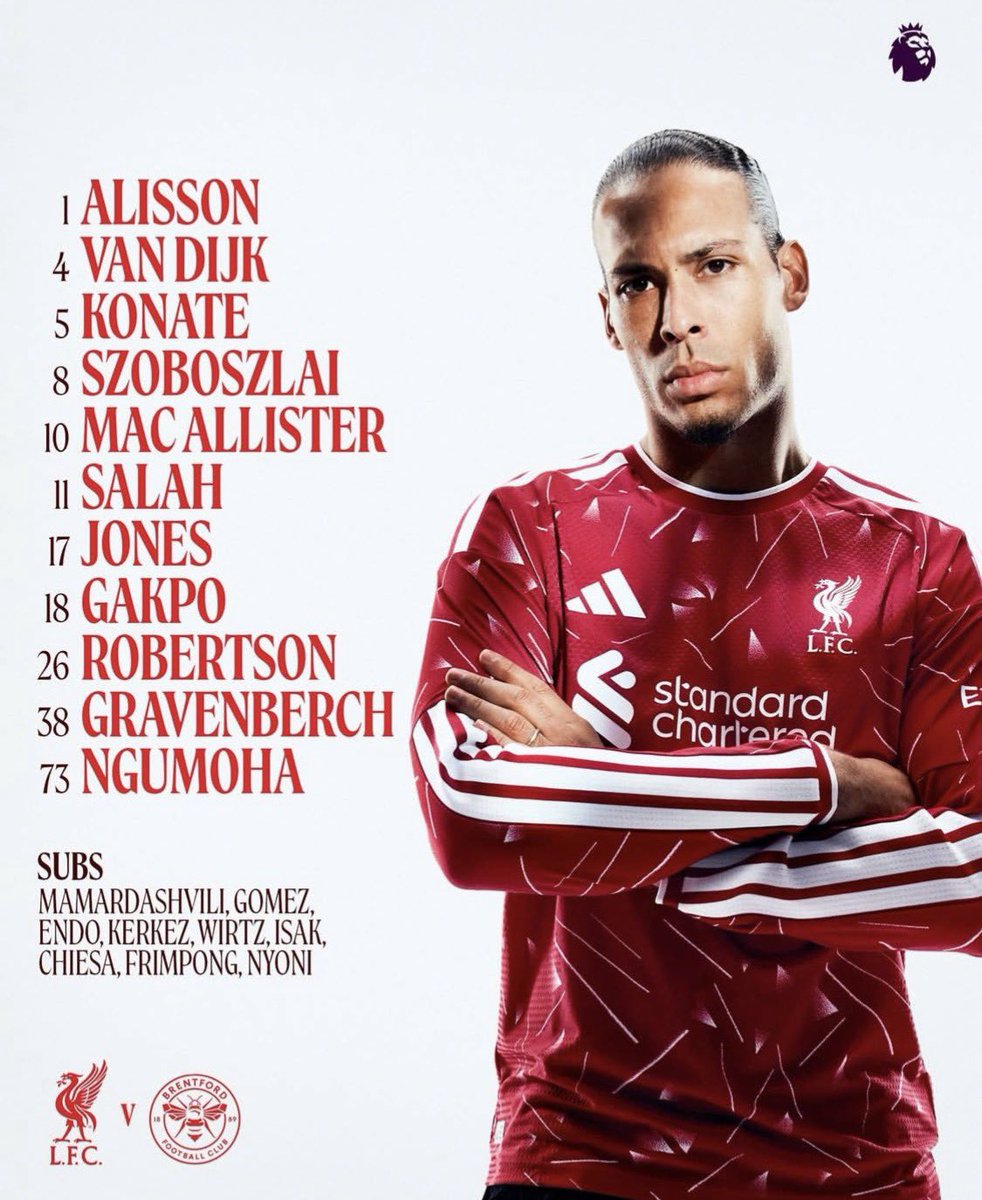 lfcseattle's tweet photo. In what will surely be a very emotional 90 minutes, Arne’s XI for today’s match vs Brentford includes departing legends Mo &amp; Robbo. See you at @DoylesPub &amp; The Chieftain for all the teary eyed action. And let’s get the 3 points, lads. #LFC #LIVBRE #SoLongMo_Robbo #YNWA https://t.co/LJQdOfSLmu