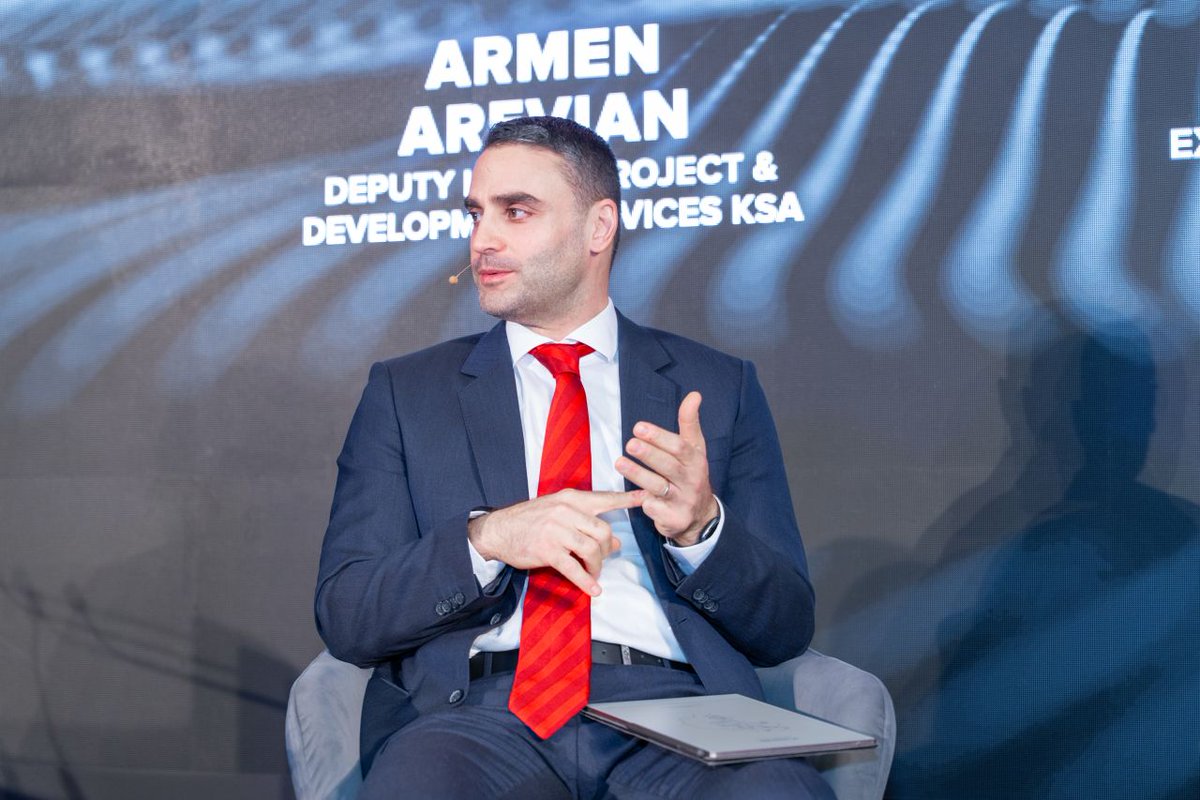 JLLMENA's tweet photo. "Saudi Arabia is redefining mega-project delivery through smart planning, digital tools, and collaboration."
Armen Arevian, Deputy Head of Project &amp; Development Services KSA, at Construction Week Middle East's Stadiums &amp; Expos Saudi 2026. https://t.co/7AsB0kHOUa