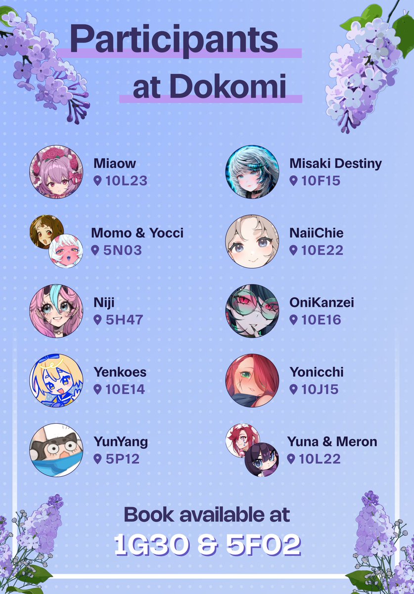 passion_artbook's tweet photo. Dokomi is coming up soon and many of the artists featured in the book will have a booth this year. Please support them! 💜

The best thing to do: grab a copy of the book and use it to collect all the autographs😎

Available at 1G30 &amp; 5F02 – Come say hi! https://t.co/Lz6MJQh1hO