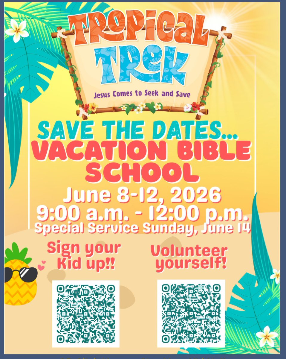 TrinityToledo's tweet photo. Sign up for VBS
June 8-12, 2026
https://t.co/tdJcpVuXHn https://t.co/qB8jl4z5Wd