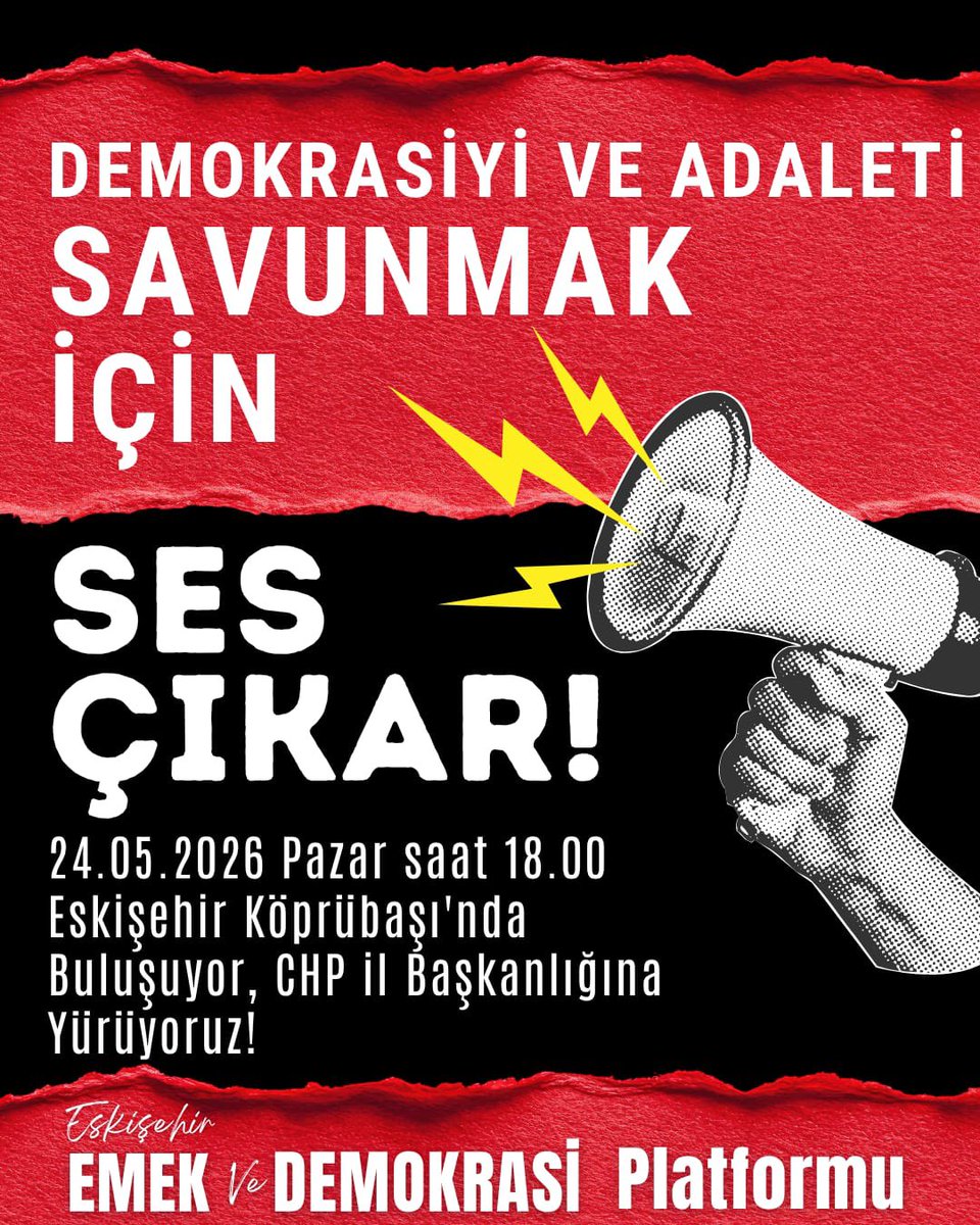 solpartiesk's tweet photo. Saray darbesine karşı Köprübaşı’nda buluşup, CHP Eskişehir İl Başkanlığı’na yürüyoruz. 

⭐Birlikte direneceğiz, mutlaka kazanacağız! https://t.co/imiz1ynNzk