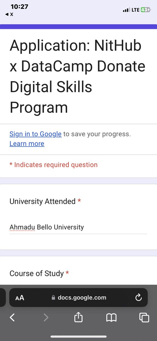 only1_aremu's tweet photo. Somebody shout powerrrr! I received an email yesterday in response to my application for an internship at @nithub_lag X @DataCamp . I’m very grateful for this exciting opportunity. Cheers to growth and making impact ✨🛠️

#dataanalytics #buildinginpublic #growth https://t.co/GVzuy31fLy