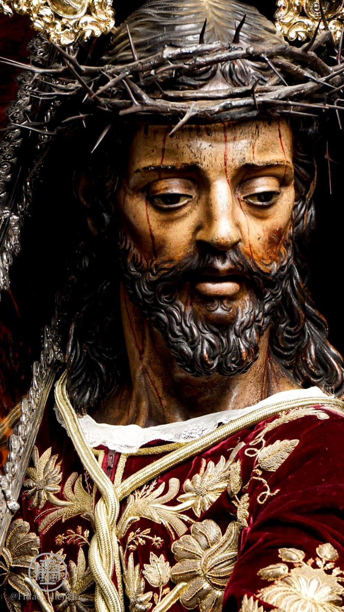ManuelFLargo's tweet photo. Vuelve de nuevo a su templo
Entre el silencio feroz 
Del que Sevilla da ejemplo: 
Hablar sin dar ni una voz.

En tus ojos penitentes 
Brilla una luz de centeno. 
Sevilla, devotamente 
Ve pasar mi nazareno.

[Carlos Herrera] https://t.co/xi9bnbqAb8