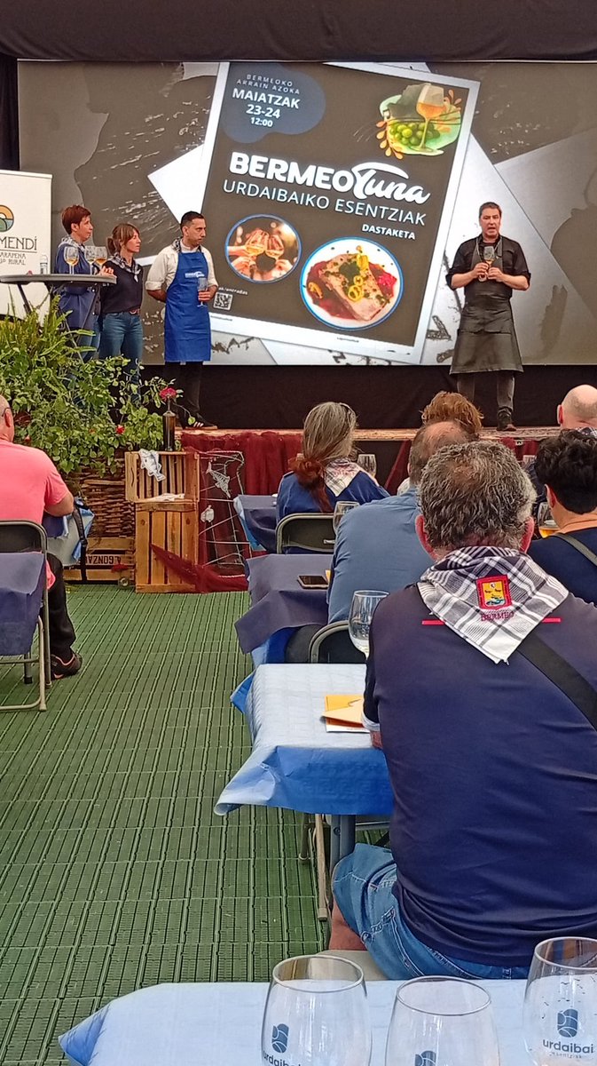 UrdaibaiTurismo's tweet photo. 🙏🐟 Eskerrik asko “Bermeo Tuna – Urdaibaiko Esentziak” dastaketetan parte hartu duzuen guztioi!

🍷 Bi saio paregabe izan dira, gastronomiaz, tradizioaz eta Urdaibaiko zaporeez elkarrekin gozatzeko! 🥰

#BermeoTuna #UrdaibaikoEsentziak #ArrainAzoka2026 https://t.co/S1o5Cy8Xac