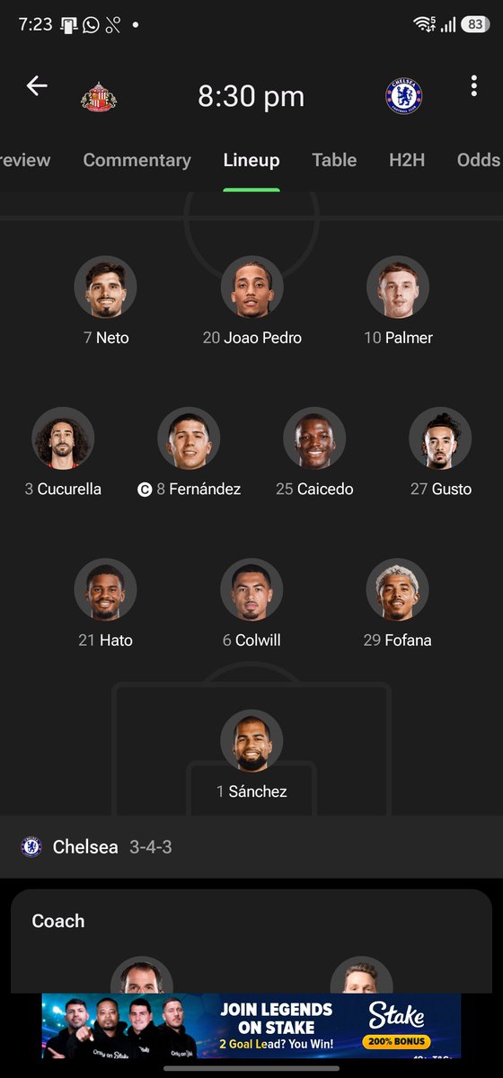 aman_nv's tweet photo. Last match of premier league 2025-26 season.
Chelsea starting line up for the match today.  COYB💙💙
lets get that europa spot!!
#CFC #SUNCHE #Chelsea https://t.co/6BTtd9IlOQ