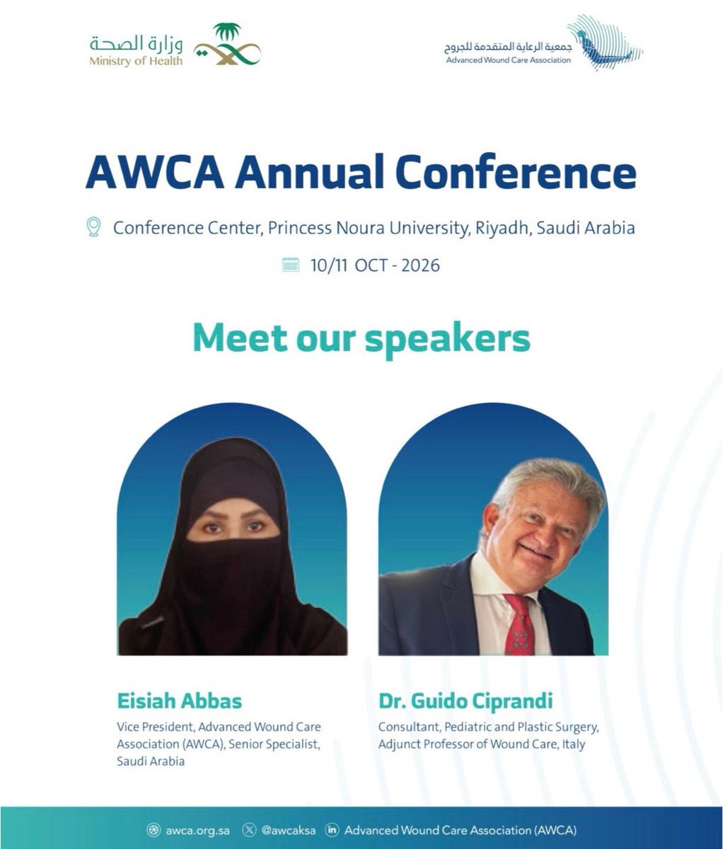 MihwarAlkhuzama's tweet photo. Meet our speaker at AWCA Annual Conference.

Guido Ciprandi 
Eisiah Abbas 

Book your seat: https://t.co/I8gBdVX7le https://t.co/9rwy1LWLAo