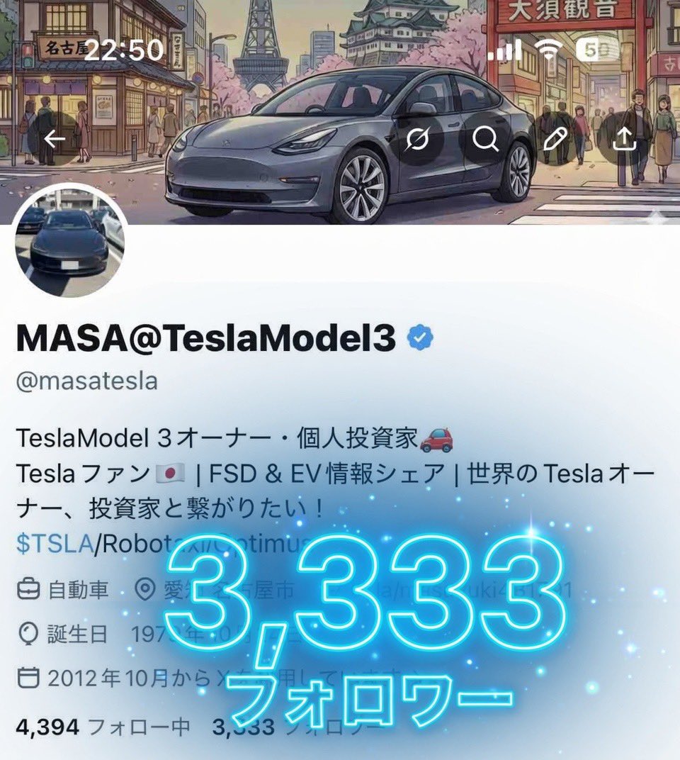 MASA@TeslaModel3 tweet media