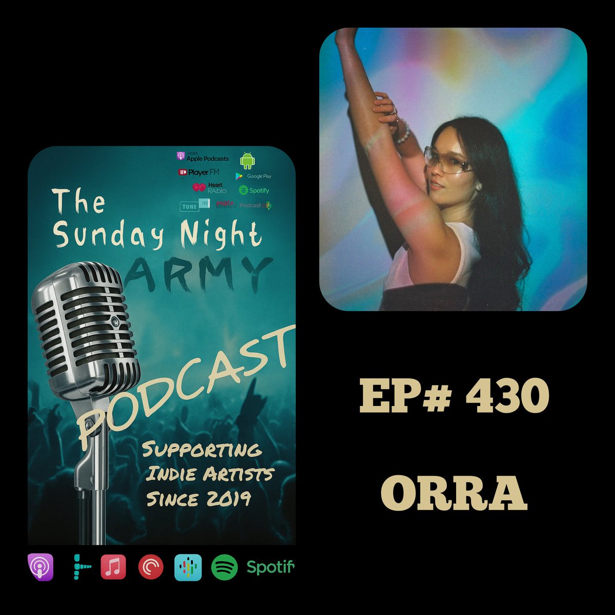 sundaynightarmy's tweet photo. 🌟NEW EPISODE🌟
Guest ORRA

Apple👇
https://t.co/qJUunLUHFV
Spotify👇
https://t.co/GFsJbXkJqJ
Linktree👇
https://t.co/Yym16JCihz

#podcast #music #sunday https://t.co/Zqs1ncukjg