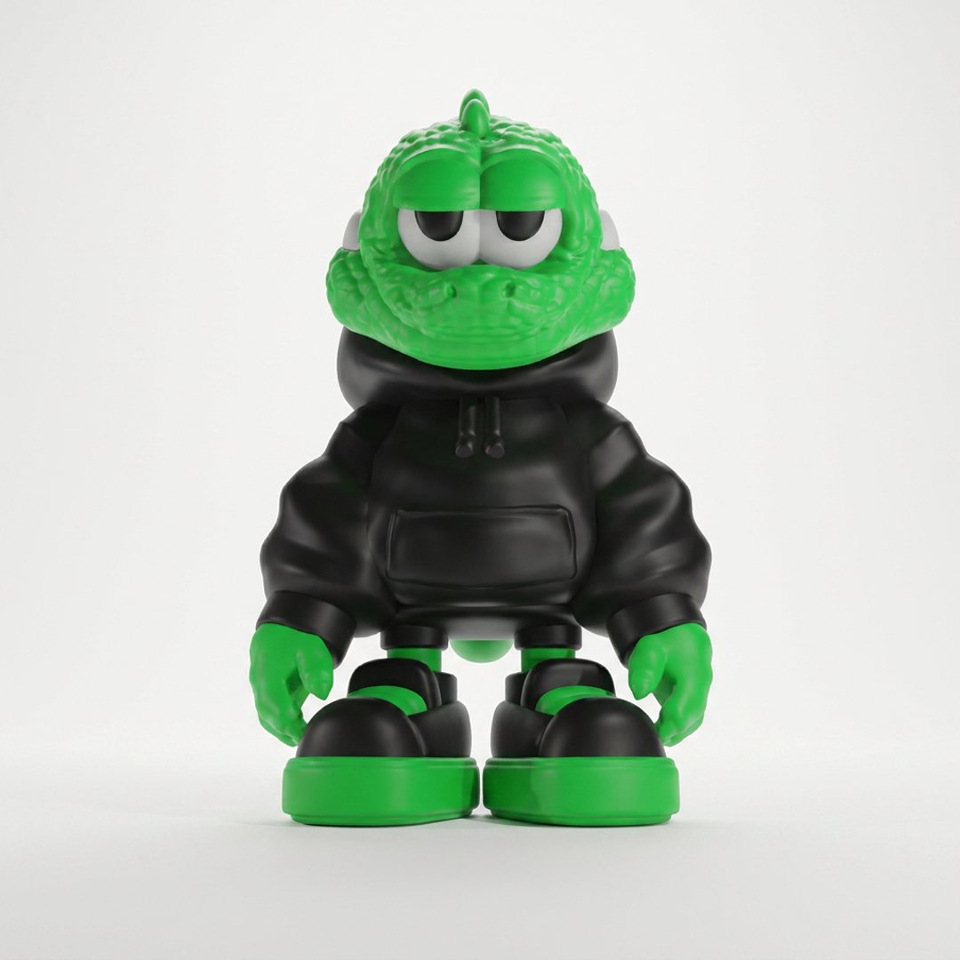 トカゲソフビ(プロトタイプ)🦎 超良い感じ！！！近日中にレジン製の
