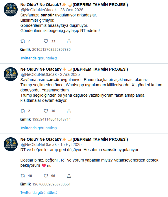 NeOlduNeOlacak's tweet photo. Türk Milliyetçisi hesaplara sansür var diye yıllardır anlatıyorum. Ümit Özdağ'da sansüre takılan milliyetçilerden biri.

Trump seçilmeden önce tweet kutum dahi donuyordu.

Or*spuların gönderilerini öne çıkartan X,
Türk Milliyetçilerinin hesap etkileşimlerini kısıtlıyor.
@XTurkiye https://t.co/RJGkbRCyvd