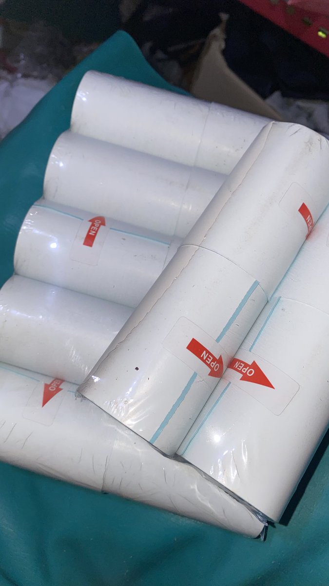 ninaloey's tweet photo. wts kertas thermal sticker 80mm panjang 10meter 
satuan 5k aja ada 14biji
take all 65k aja https://t.co/koxuvfV18L