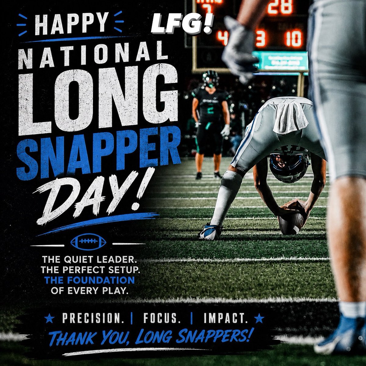 ColtonWags32's tweet photo. To all those that know…@OffTheUprights0 @LongSnapPeople @Longsnapper247 @OlibFootball @olibfb https://t.co/ltkx0kbXPO