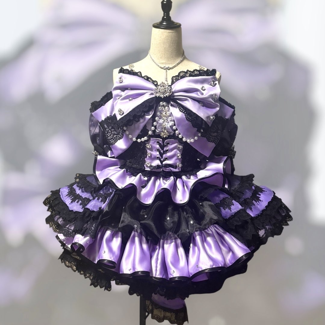 ui_costume's tweet photo. ai*ai 佐野るか様【@ruka_aiai 】
ソロ衣装を製作させて頂きました💜

紫と黒のボリュームたっぷり衣装です👗
ご依頼いただきありがとうございます✨️ https://t.co/7CtHMWkNXd