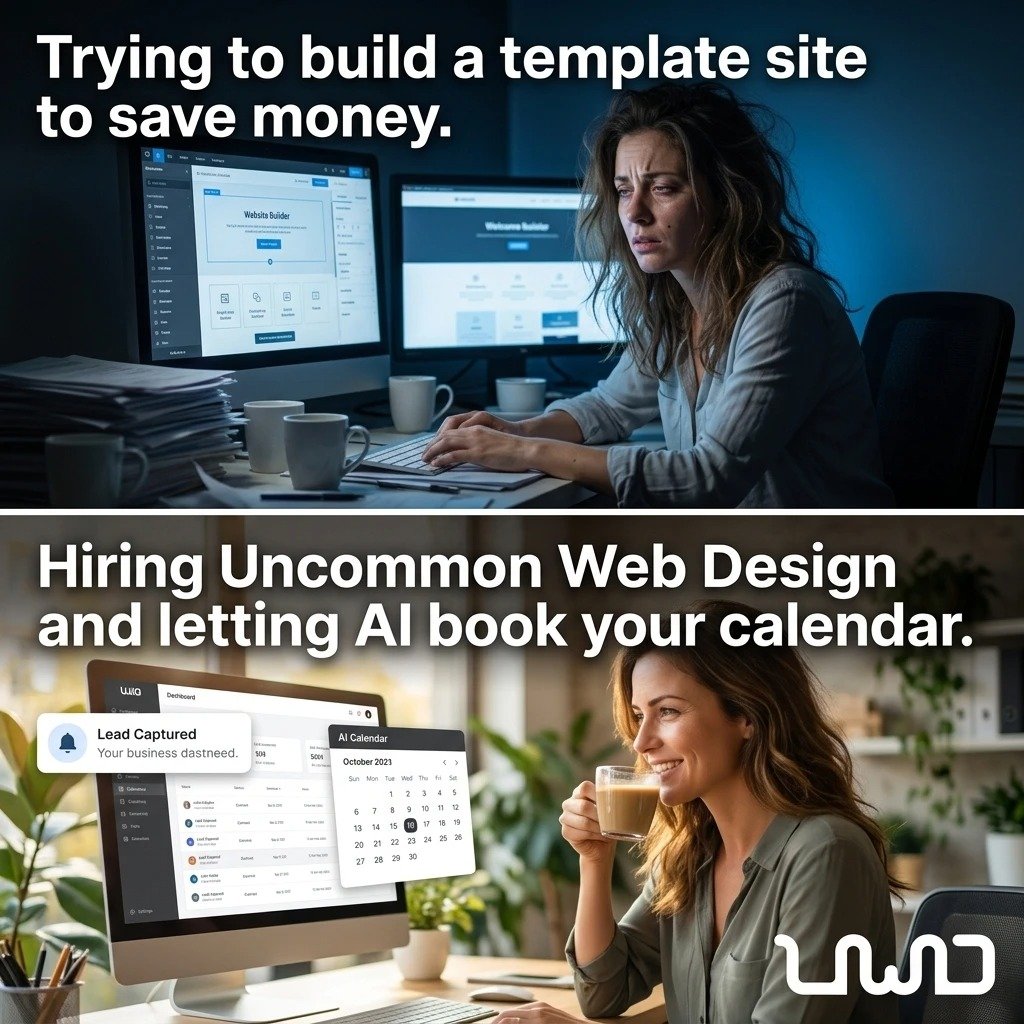 uncommonwd's tweet photo. Templates look cheap and perform worse than custom sites. We build websites that actually convert visitors into customers while you focus on running your business.

#webdesign #smallbusiness #customwebsite #roi https://t.co/YQ18LbCwAz