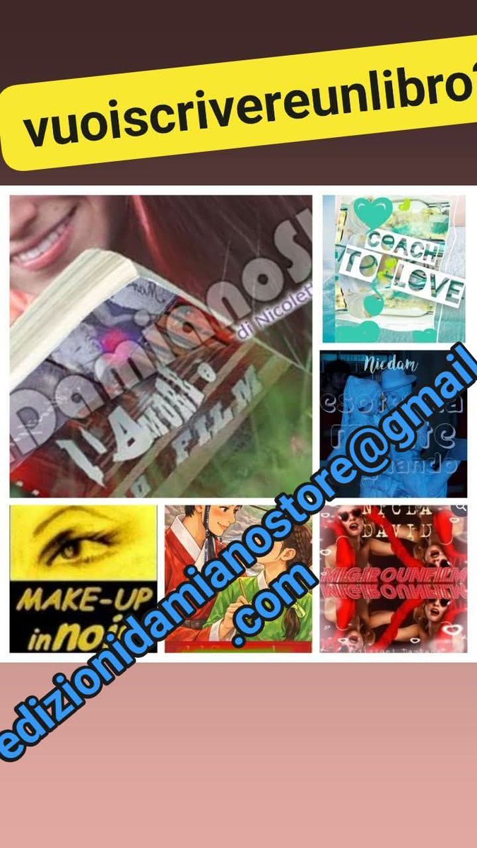 DamianoShop's tweet photo. Vuoiscrivereunlibro? Info edizionidamianostore@gmail.com #edizionidamiano https://t.co/Hr90YTstFH