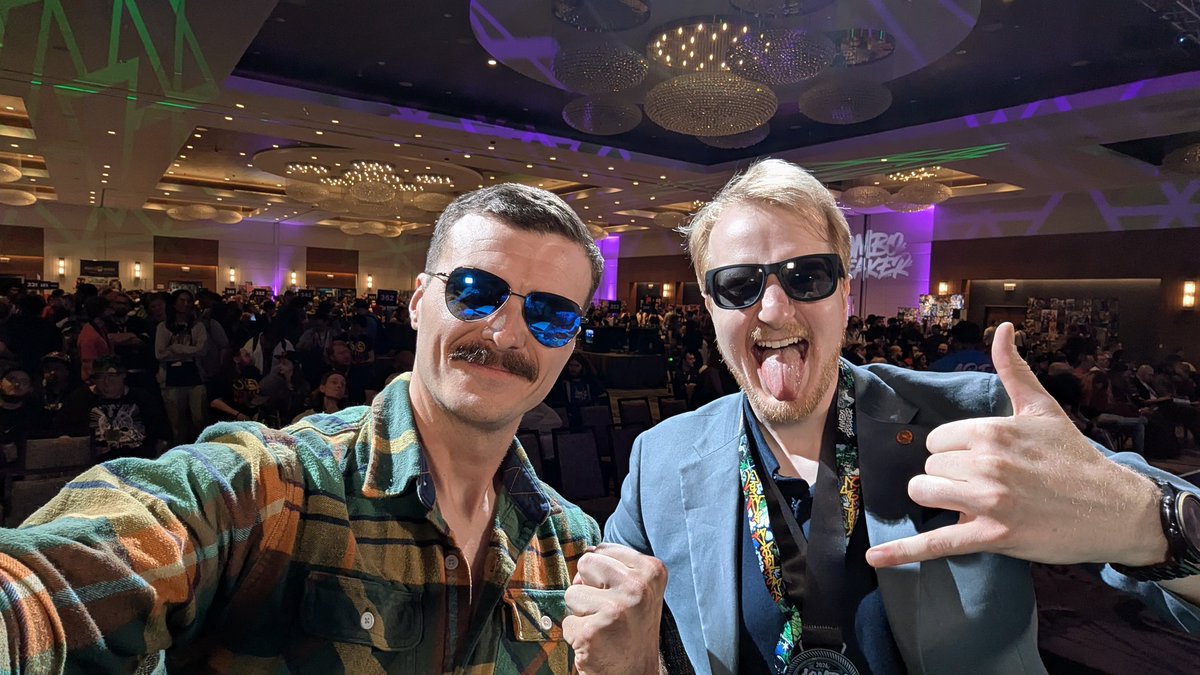 UncleAqua's tweet photo. Nothing like competing in Top 8 on stage with one of your boys https://t.co/L72x8zpkjC