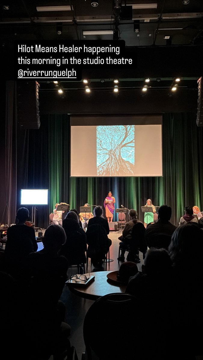 LuyosMaryCarl's tweet photo. As TO playwright Jo SiMalaya Alcampo says, “It’s time for the #gongs to ring &amp; the plants to sing!” Earlier this mo, Jo's #HilotMeansHealer came alive thru a public reading + book launch at Guelph’s @riverruncentre TY @beyondwallsTPM @Arts_Everywhere @MusagetesF #FilipinoCanadian https://t.co/LqxYLJyvnA
