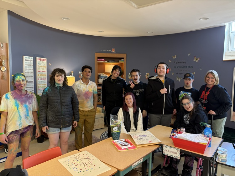 NCollegiate's tweet photo. Our ALLP program were busy with activities that supported their learning, community building, &amp; love of fun! Colour run, music class, hoop dancing, film field trip, and celebrating their Lambton College volunteer. Way to represent the best in Viking spirit, ALLP students! https://t.co/VfDlEFAZck
