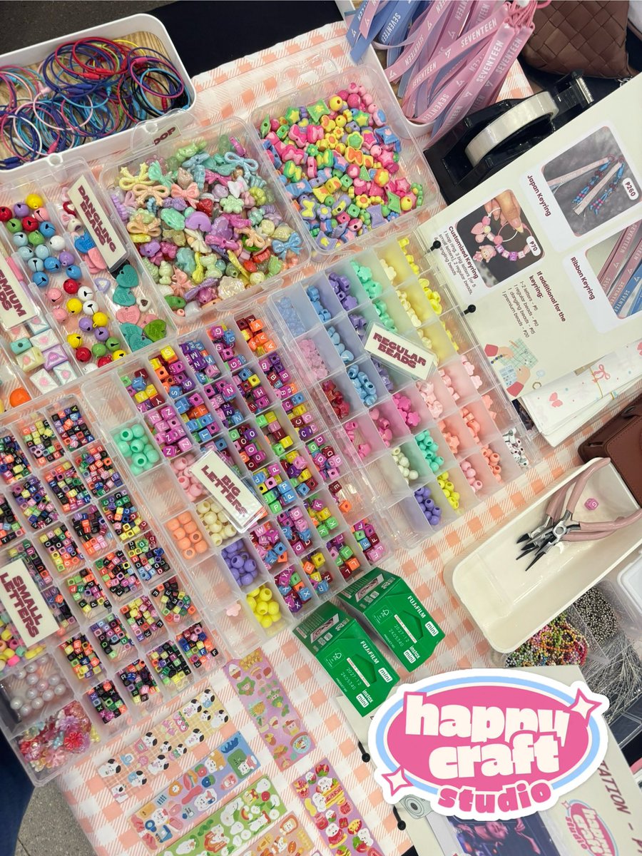 xoxo_abcdrei's tweet photo. My first time being a merchant at a fan event and my heart is so full. Thank you so much, @seventeen_ACEs and thank you to everyone who bought and supported our small booth ๐ฅน๐
Our Japan keyring is officially SOLD OUT! ๐
Follow us on IG: @happycraft.studio
#ST11LLwithSVT https://t.co/KCs6uCQOoy