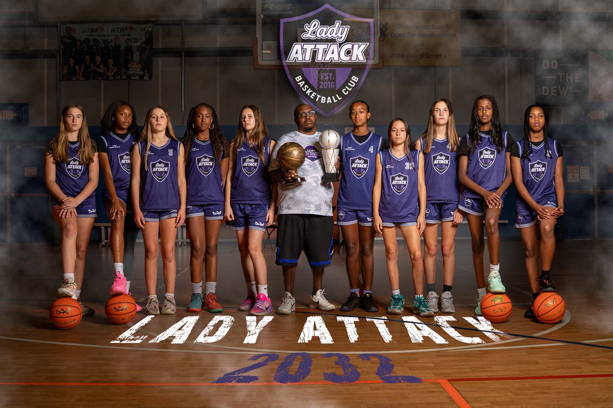 LADYATTACKELITE's tweet photo. You can laugh at the future all you want, until it walks up and smacks you across the face 👋🏀💜

Lady Attack CLT 2032 Media Day📸
@LADYATTACKELITE @SelectEventsBB 

#DevelopmentLivesHere
#BeElite https://t.co/rnMsbiVSTf