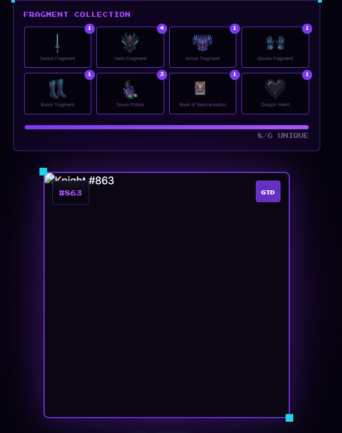 novendrawing's tweet photo. @KnightmaresETH Hi, i just forge my items but i got error picture. can you help me https://t.co/UGHQcbs8Oa