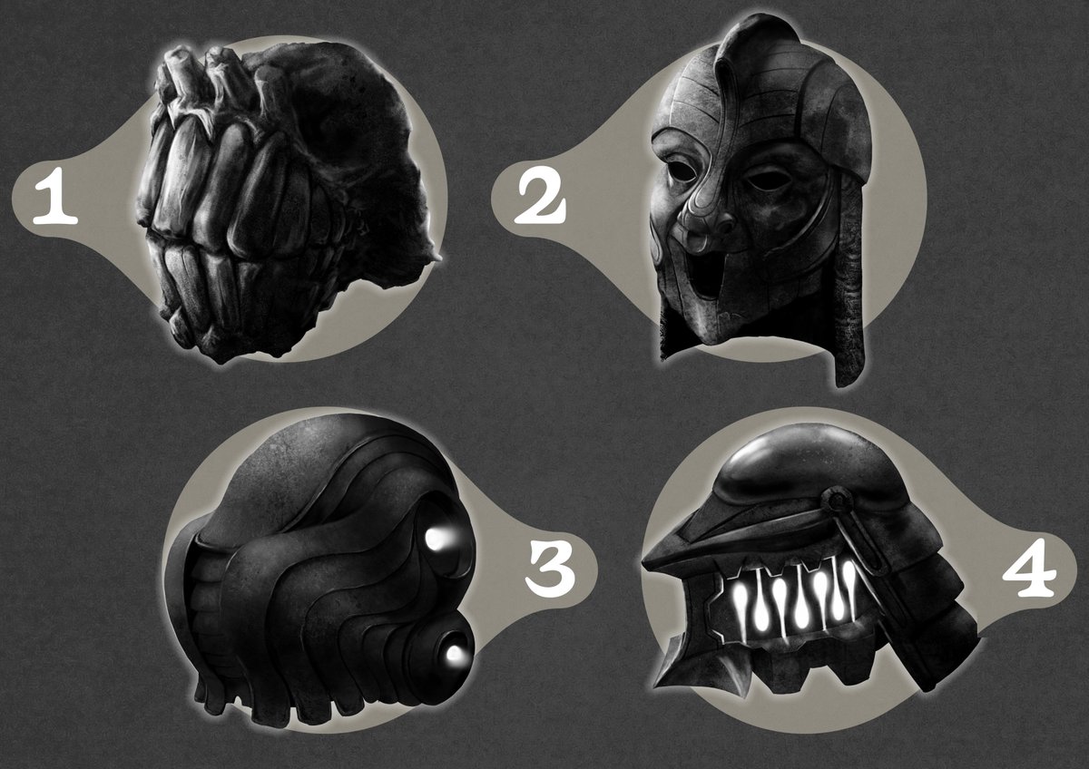 Maaibre's tweet photo. Helmet Designs Through the Ages https://t.co/NGr2UPPbc7