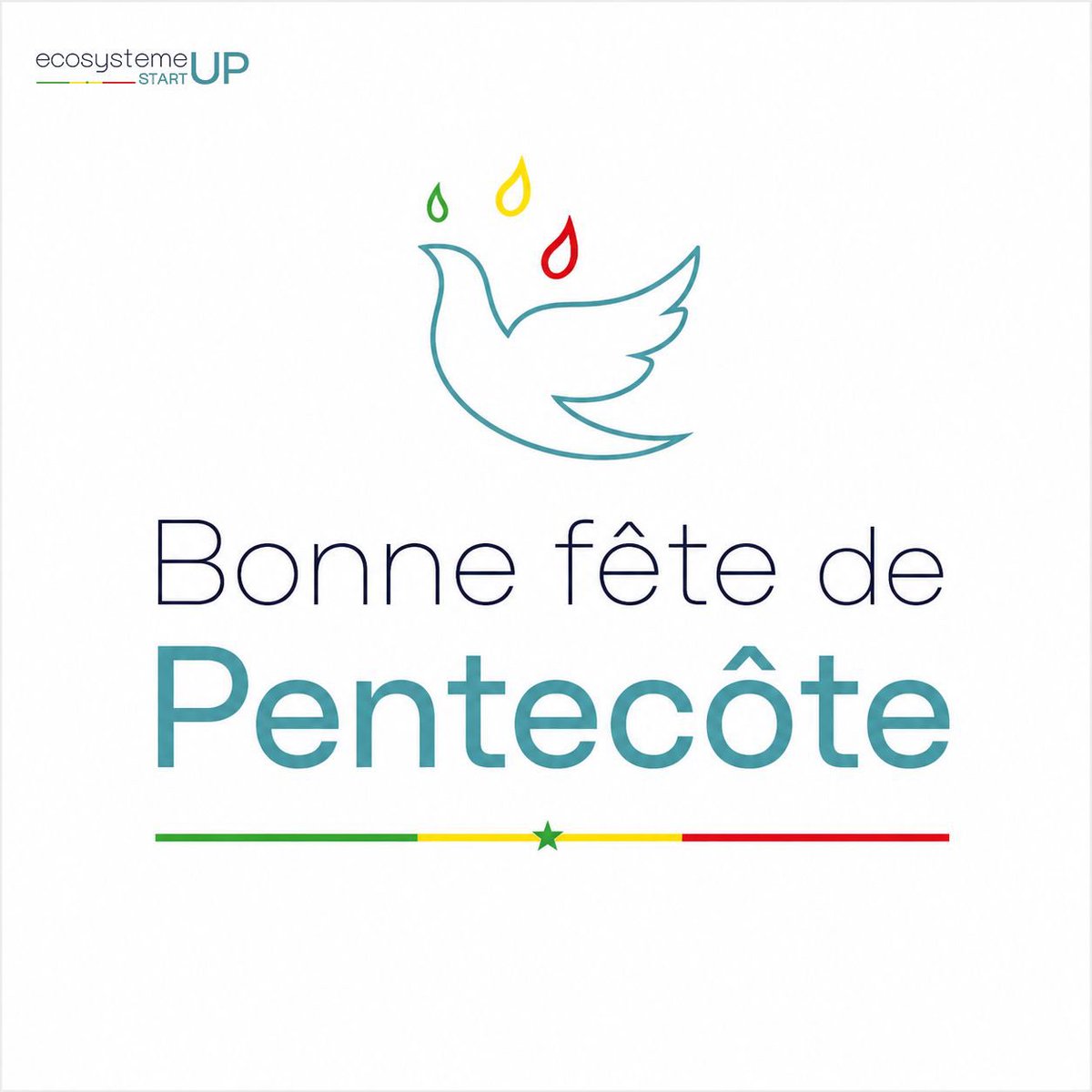 Ecosysteme26231's tweet photo. Bonne célébration de Pentecôte à toute la communauté chrétienne. 

En cette journée de recueillement, symbole de paix et de sérénité, nous adressons nos meilleurs vœux à toutes et à tous. 

#pentecote2026 #mctn #newdealtechnologique #ecosystemestartup #popenguine https://t.co/rzHREXmMZg
