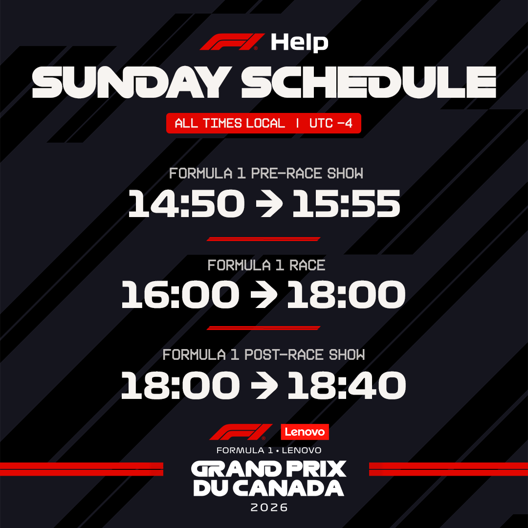F1Help's tweet photo. It's race day here in Canada! 🇨🇦

Watch the #CanadianGrandPrix LIVE today on #F1 TV 📺👇
https://t.co/1G3wvmosQt https://t.co/dA9D1IRfoM