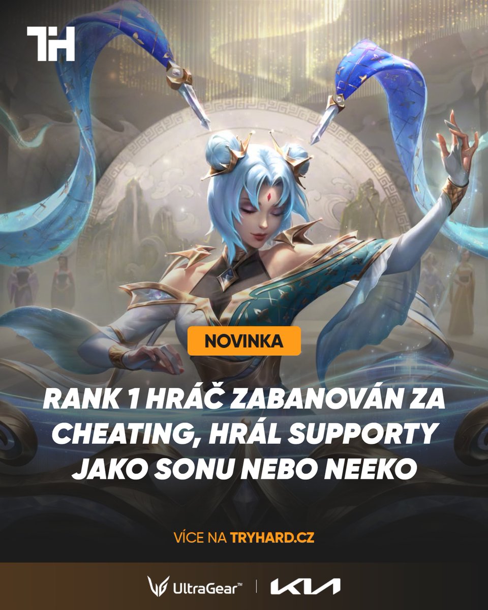 Tryhard_cz's tweet photo. Riot si došlápl na nejlepšího hráče SoloQ. Krátce po plošném odstavení cheatovacího hardwaru dostává stopku. https://t.co/dQ1gUPUfL7