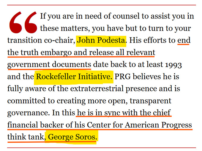 schmittpaula's tweet photo. Enquanto isso, nos primórdios da mega psy-op da invasão extra-terrestre contamos com as ilustres presenças de John Podesta, George Soros e Rockefeller 

https://t.co/XAV9Ai9qhz https://t.co/9QcppZ0FxI
