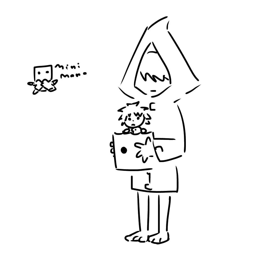 AubreytheWigJig's tweet photo. hello little monixers today i offer very small mono because i know my ass cant draw him full size 
#LittleNightmares #Monix https://t.co/WV0iX4bnu6