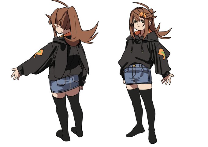 シャツインの方が可愛いかもしれない