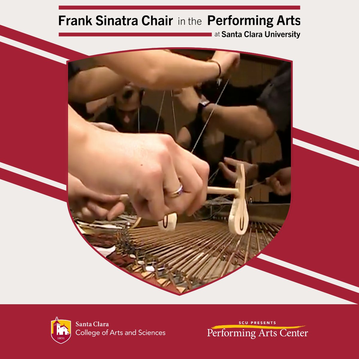 SantaClaraCAS's tweet photo. NEW from the Sinatra Series: Join Teresa McCollough in concert with alumnus Nicolás Lell Benavides ‘10 featuring SCU’s New Music Ensemble 🎵 🎹 ⭐ 

📅 June 5 
🕣 7:30pm
📍 Music Recital Hall
🌐 https://t.co/c9WMDruuHE 

See you there!✨ 

#LifeatSCU #BoldBroncos #SCUsinatra https://t.co/nJJY1xOqjx